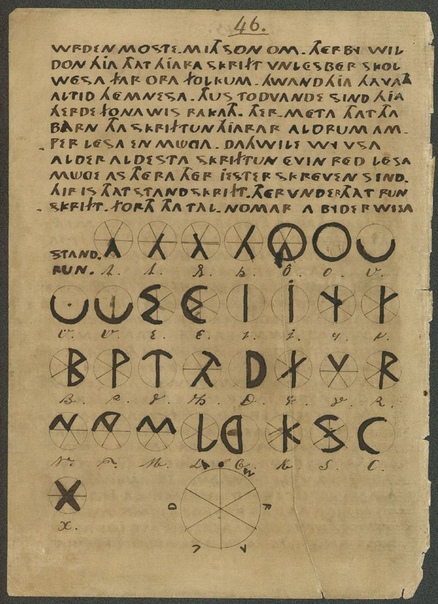 Страница из манускрипта «Ура-Линда».