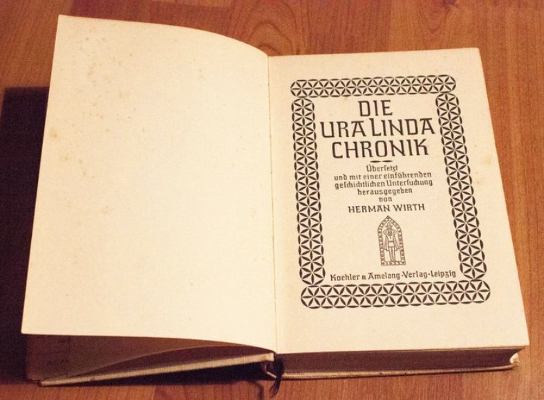Издание «Хроники Ура Линда» с комментариями Германа Вирта 1933 года.